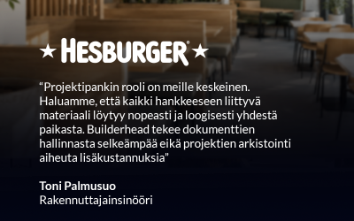 Hesburger valitsi Builderheadin projektipankikseen